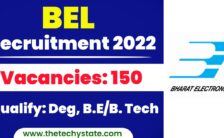 BEL Recruitment 2022 – Apply Online for 150 Vacancies of Trainee Engineer Posts