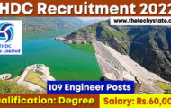 THDC Recruitment 2022 – Apply Online for 109 Vacancies of Engineer Posts