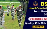 BSF Recruitment 2022 – Apply Online for 1312 Vacancies of Head Constable Posts