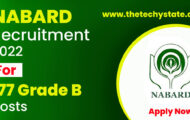 NABARD Recruitment 2022 – Apply Online for 177 Vacancies of Grade B Posts
