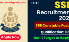 SSB Recruitment 2022 – Apply Offline for 399 Vacancies of Constable Posts