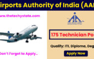 AAI Recruitment 2022 – Apply Online for 175 Vacancies of Technician Posts