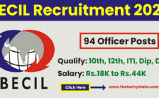BECIL Recruitment 2022 – Apply Online for 94 Vacancies of Officer Posts