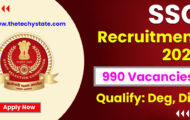 SSC Recruitment 2022 – Apply Online for 990 Vacancies of Assistant Posts