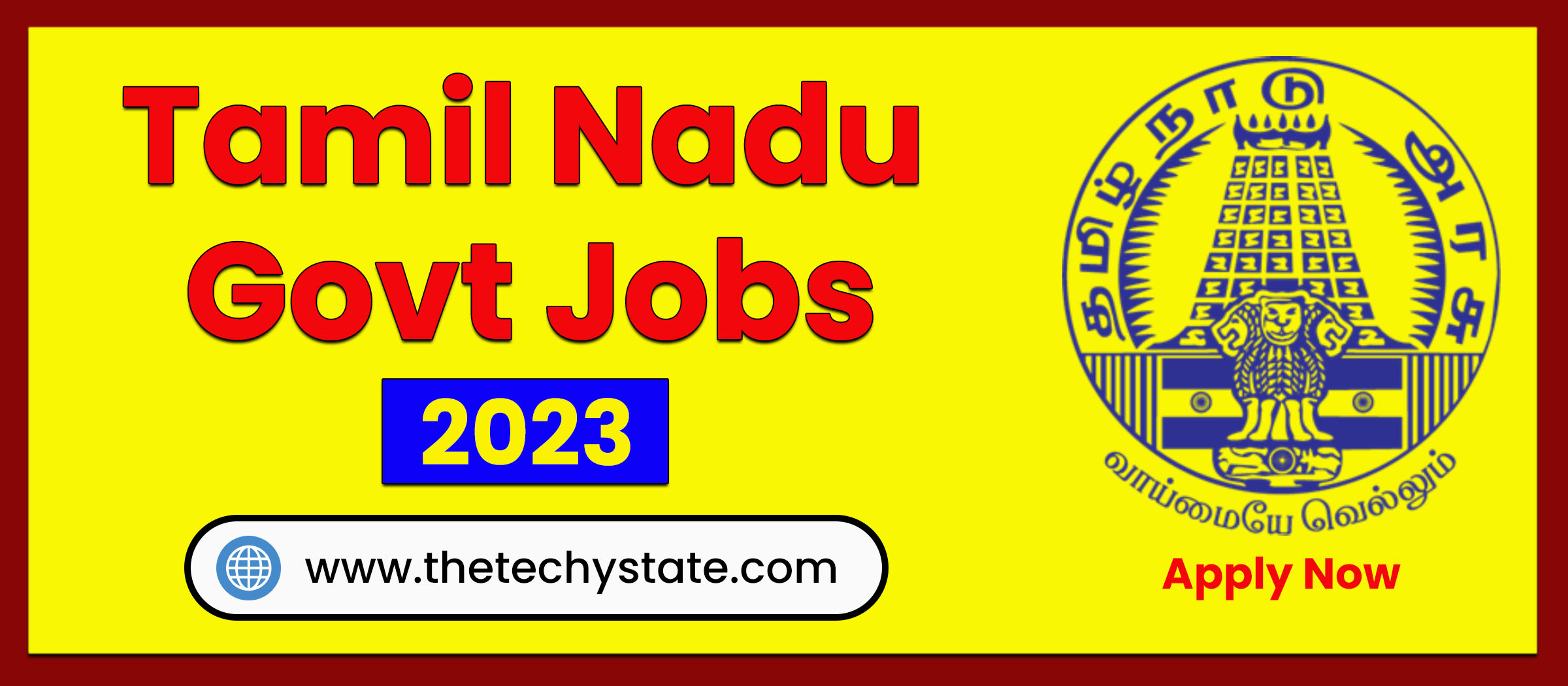 Tamil Nadu Govt Jobs New Jobs Info