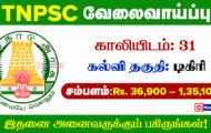 TNPSC Recruitment 2023 – Apply Online for 31 Vacancies of JSO Posts